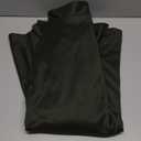 Women's Winter Fall Wool Skirt Plaid Elegant High Waist Elastic A-line Long Skirts (Dark Green 8011)