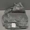 LinenZone Lace Shower Curtains with Elegant Leaf Design. 72 x 72 Size. Can Be Used As Both Rustic Shower Curtain or Modern Shower Curtain. Bathroom Curtain with Scalloped Bottom. (Grace 72 x 72 Grey)