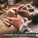 100 Pcs Sanding Sticks, 280 Grit Matchsticks Sanding Twigs, Fine Detailing Sanding Tools for Tight Spaces Plastic Models Wood, 5.4 x 0.2 Inch