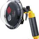 SOONSUN Dome Port for GoPro Hero 9 10 11 12 13 Black, Underwater Dome Lens with Waterproof Housing Case Built-in Switchable Red Filter, 10x Close-up Macro Filter and Standard Mode