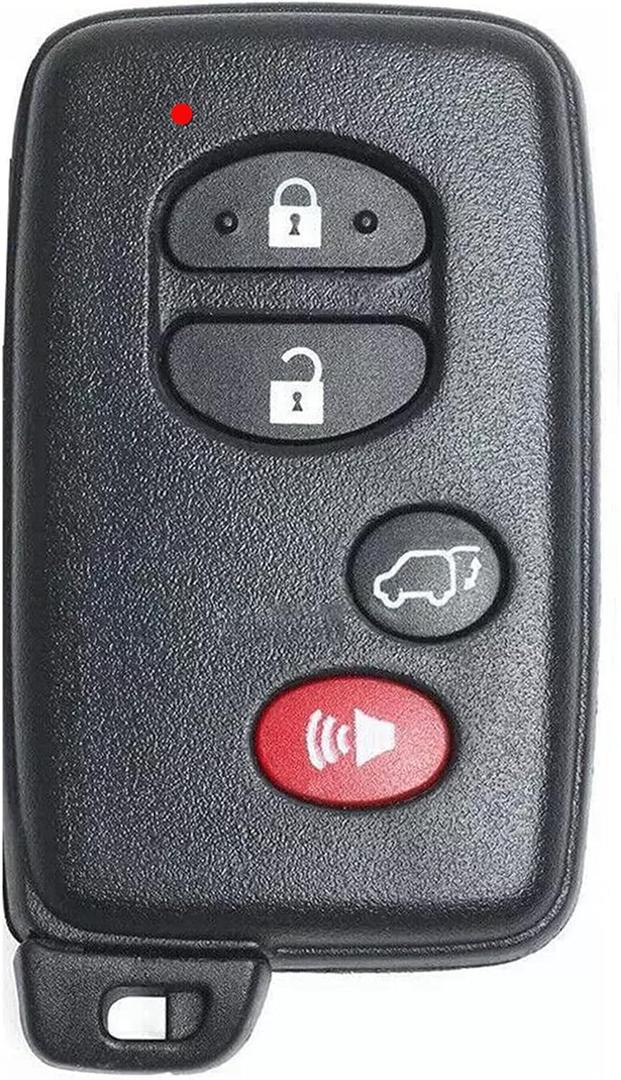 Smart Key Fob for Toyota Highlander, Alliskeys Keyless Entry Remote Control Key Fob Replacement Compatible with Toyota Highlander 2008-2014 HYQ14AAB 271451-0140 89904-48110 Black