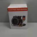 Greenhouse Heater with Digital Thermostat, 1500W Electric Grow Tent Heaters, 3S PTC Fast Heating, 3 Modes Adjustment, Overheat Protection for Patio, Grow Tent, Greenhouse, Outdoor, Black