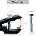 Aluminum Mounting Clamps 1112514 Tonneau Cover clampsTruck Cover, Cap Clamps 6PCS Black
