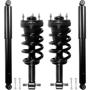 Front & Rear Struts Shock Absorbers Coil Spring Assembly Fit 2007-2013 for Chevy Silverado, for GMC Sierra 1500 Replacement 4345074 139105 (Set of 4)