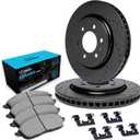 R1 Concepts Front Brakes and Rotors| Hardware Included| Front Ceramic Brake Pads and Rotors Kit| Fits 1995-2002 Toyota 4Runner; 1995-2004 Toyota Tacoma