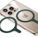 ESR for MagSafe Sticker, MagSafe Ring, 2 Pack Metal Ring for Phone case, Universal Wireless Charger Conversion Kit for iPhone 17/16/16e/15/14/13/12/11, Galaxy S24/S23/S22, Google, Green