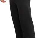 Hanes Men's EcoSmart Sweatpants, Athletic Lounge Pants with Pockets, Open Hem Bottom, Fleece Pants (Black, XXL)