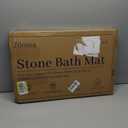 Stone Bath Mat Diatomite Stone Mats for Bathroom Non-Slip Diatomaceous Earth Shower Mat Super Absorbent Bathroom Floor Mat Natural Easy to Clean(24 * 16 Grey)
