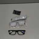 3pairs Reading Glasses Men-Blue Light Blocking Square Readers with Spring Hinge Computer Glasses (Mix)