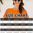 Halloween Ghost Shirt for Women Funny Spooky Season T Shirts Vintage Ghost Short Sleeve Tops (Orange, XXL)