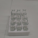 Peohud Set of 12 Glass Bud Vases, Clear Small Flower Vases, Decorative Glass Bottles Floral Vases for Home Decor, Wedding Reception, Party