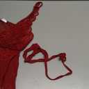 Avidlove Red Lingerie For Women Lace Babydoll Sleepwear Boudoir Outfits With Thong Red  L