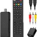 Mini Digital Converter Box for TV,1080P Digital TV Tuner Box with HDMI Output,3RCA Output,Recording and Playback,USB Multimedia Player,ATSC Tuner with HDMI&3RCA Cables,2in1 Remote Control Included