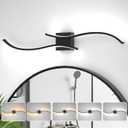 Bathroom Light Fixtures Over Mirror Dimmable 5CCT 40in Matte Black