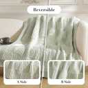 Amélie Home Knit Throw Blanket, Soft Chenille Cozy Breathable Pineapple Chunky Decorative Blanket for Couch, Bed & Sofa, French-Inspired Lightweight Warm Gift for Women, Sage Green, 50"x60"