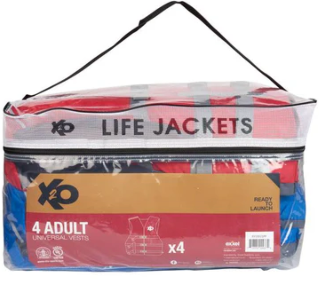 EX X2O Universal Life Vest 4 Pack Adult Size