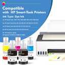 31 32XL Refill Ink Set Replacement for HP 32XL 31 Ink Bottle Used for HP Smart Tank 5000 7301 7001 6001 7602 5101 5102 5103 Plus 551 651 455 457 450 Printers Black Color, 5-Pack