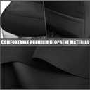 SAPUBK Custom-Fit Rear Seat Covers Replace for 2015-2025 Ford F150 and 2017-2025 F250 F350 F450 40/60 Split Seat, Premium Neoprene Composite Soft Foam Lining Airmesh Breathable Seat Cover
