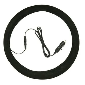 Heated Steering Wheel Cover, 15" 12V Steering Wheel Warmer Heated Steering Wheel Protector Cover for Winter Universal, Suitable for Standard Size Cars, Trucks, Vans, SUV