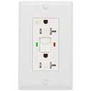 ANKO GFCI Outlet 20 Amp, UL Listed, LED Indicator, Tamper-Resistant, Weather Resistant Receptacle Indoor or Outdoor Use with Decor Wall Plates and Screws