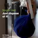 Pureegg Plastic Table Cloth Disposable 10 Pack, 52 x 70 Inch Table Cloths, Patriotic Decorations, Thanksgiving, Veterans Day Tablecloths, Rectangle, Plastic Cover, Waterproof & Sturdy, Navy Blue