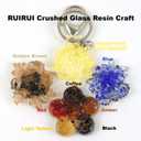 Nail Glitter Chunky Glass Shards 2-3mm | Crushed Glass for Acrylic Nails, Resin Geode, Epoxy Decor | 24 Colors Sparkling Broken Glitter Flakes | Jewelry Making Craft Supplies | 6.7oz/192g by RUIRUI