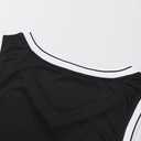 YWIES Plain Basketball Jersey, Blank Team Uniform, Hip Hop Hipster Short Sleeveless Active Shirts (Black, XL)