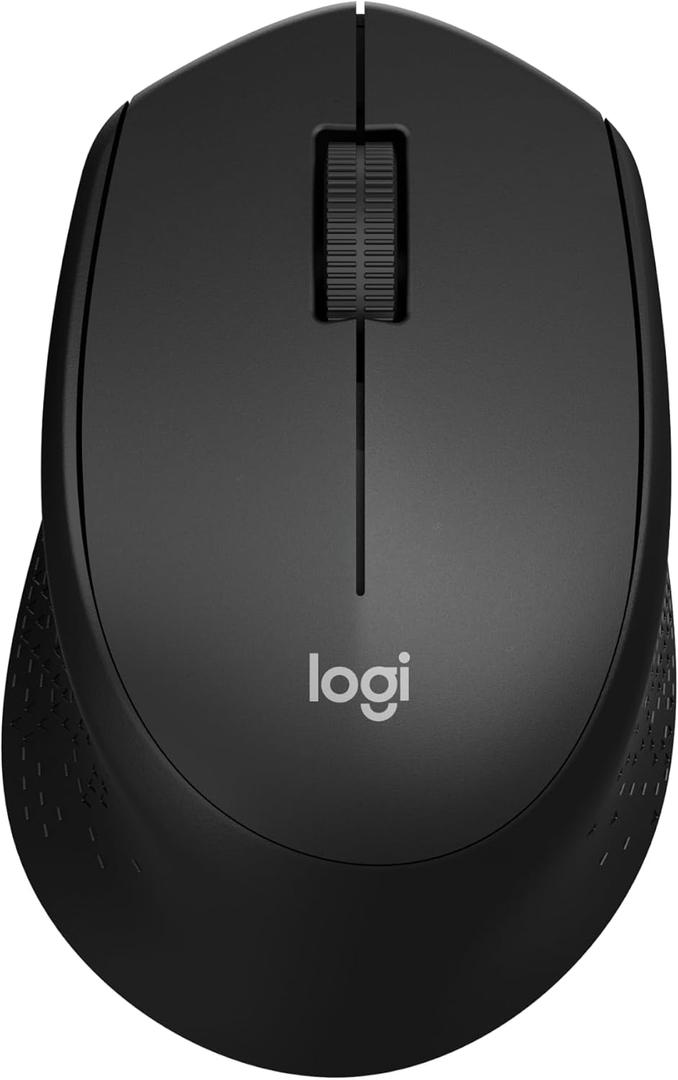 Logitech Silent Wireless Mouse, 2.4GHz with USB Receiver, Optical Tracking, Quiet & Lightweight, Long Battery Life, for PC, Mac, Laptop, Chromebook - Black
