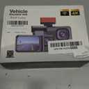 3 Channel 4K Dash Cam with 5GHz WiFi & APP Control, 4K+1080P+1440P Dash Cam Front and Rear Inside with 64GB Card, Dash Camera for Cars with Night Vision, Loop Recording, G-Sensor, 24H Parking Mode