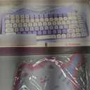 YUNZII C75 Wireless Mechanical Keyboard,75% Layout, Hot-Swappable NKRO,BT5.0/2.4G/USB-C Mode,Dye-Sub PBT MOA Keycaps,RGB Gasket Mount,Cute Cake Design for Mac/Win/Gaming (Purple, Milk V2 Switch)