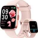 Fitpolo Smart Watches for Women Android iPhone, 1.8'' Women Smartwatch with Alexa Built-in, Bluetooth Calls, IP68 Waterproof, 7 Days Battery, Heart Rate/Sleep/SpO2 Monitor, 110 Sports Mode