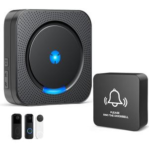 Wireless Doorbell Chime Extender for Home - Digital Door Bells Compatible with Blink Video Doorbell (1st & 2nd Gen)/Google Nest Doorbell (Wired, 2nd & 3rd Gen) / Wired Doorbell Chime