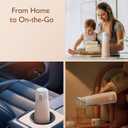 Portable Bottle Warmer for Breastmilk: Baby Milk Warmer with Smart Touch LED Temperature Control | Food-Grade Cordless On The Go Heating Bottle - 5 Mins Quick Milk Heating & Water 12 Ounces