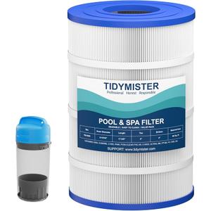 TidyMister C900 Pool Filter Cartridge Replacement, Compatible with Hayward C900, CX900RE, Pleatco PA90, Unicel C-8409, Filbur FC-1292, Sta-Rite Posi-Clear PXC-95, 90 sq.ft, 17 3/8" x 8 15/16", 4Ct