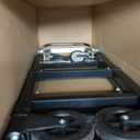 Upgraded 3 in 1 Folding Hand Truck, 600lbs Capacity, Heavy Duty Convertible Dolly with Retractable Handle and 4 Rubber Wheels, Collapsible Cart for Moving Home, Office, Warehouse (Black)