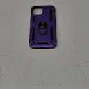 Korecase for iPhone 15 Case 15 Phone Cover with Finger Ring Holder Kickstand Military Grade Shockproof Heavy Duty Protective Cover for iPhone 15 6.1" Purple