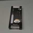 Colarlemo Milk Frother Handheld Rechargeable, Frother Wand Drink Mixer Electric Whisk for Coffee, Detachable With 3 Stainless Whisks, Hand Mixer for Lattes, Cappuccino, Matcha, Egg, No Stand, Silver