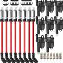 UF414 Ignition Coils Pack & Double Iridium Spark Plugs & 10.2MM Spark Plug Wires for Chevy Avalanche Express Tahoe Silverado Suburban 1500 2500 3500/GMC Savana Sierra Yukon/Cadillac Escalade