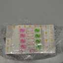 Soulchen American Mahjong Tiles Accessories Set 160 Pieces 1.2 Inches American Mahjong Tiles Game Set with Waterproof PVC Clear Zippered Storage Holder Bag for Game Lover Gift