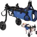 Adjustable Small Dog Wheelchair - Mobility Aid for Disabled Pets,Small Dog Wheelchair for Back Legs Leg Brace & Hip Support - 8-20 lbs (Extra Small)