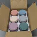 NETANY 6-pack 16 oz Overnight Oats Containers with Lids, Glass jars with Airtight Lids, Wide mouth Mason Salad jars, Glass Food Storage Containers for Snacks Yogurt Spice Sugar