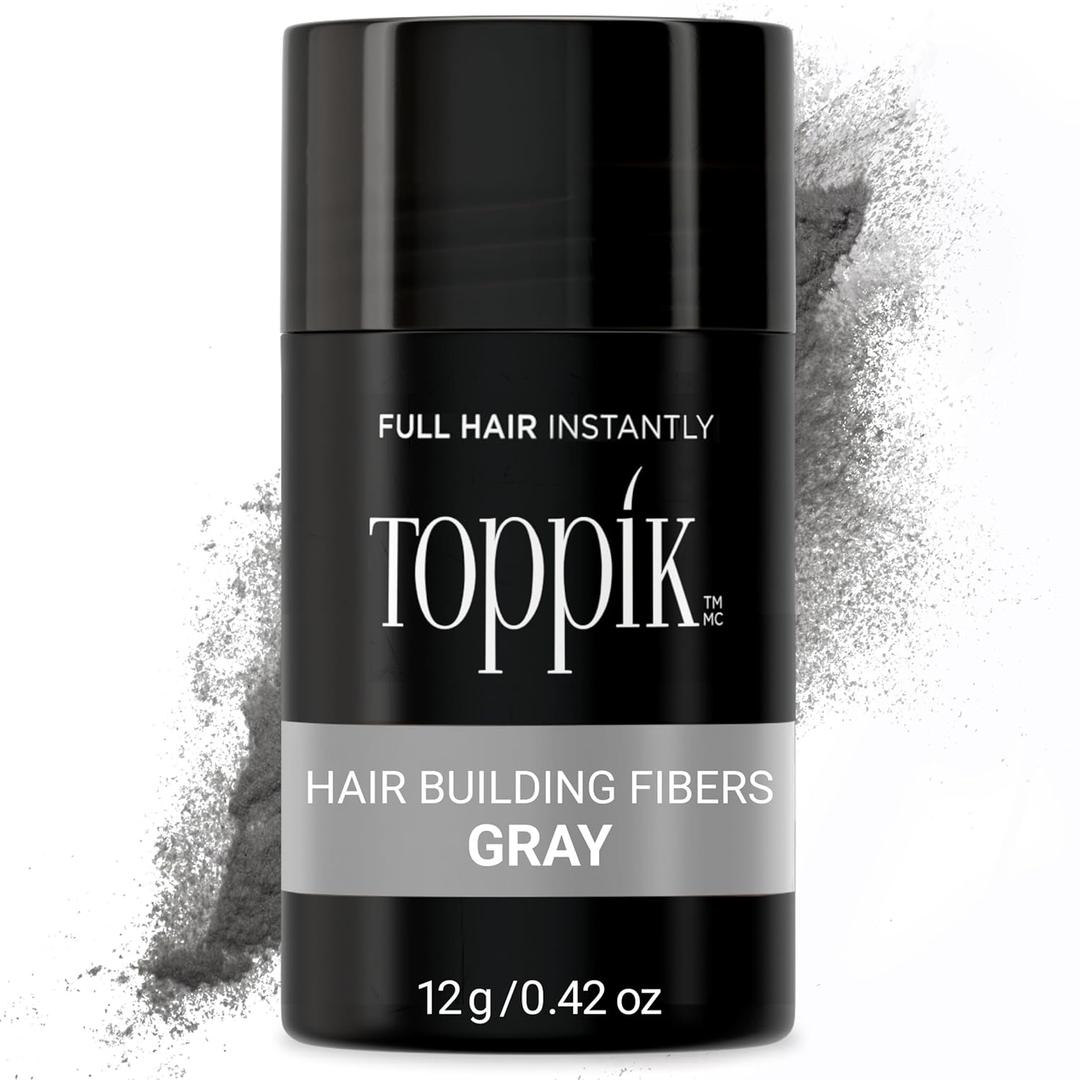 Toppik Hair Building Fibers, Fill In Fine or Thinning Hair Instantly Thicker, Fuller Looking Hair 9 Shades,4 size options
