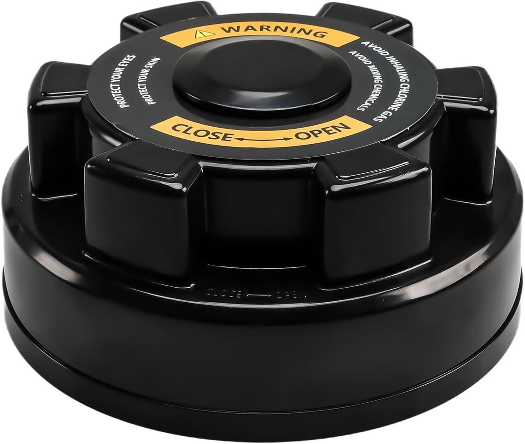 Chlorinator Lid Cover Compatible with Hayward CL200 CL220 Automatic Chlorinator Feeder Upgrade Alloy Plastic Chlorinator Cap with O-Rings