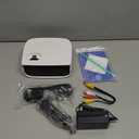 Mini Projector, NICPOW Portable Outdoor Movie Projector with Tripod, 1080P and 200" Supported Small Projector Compatible with TV Stick, Phone, PS5, HDMI, USB for Home, Bedroom, Gaming, Outdoor Use