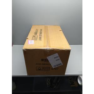 Storage Bins Lid, 4-Pack Stackable Plastic Collapsible Cabinet, Foldable Organizer with Wheel and Double Door White