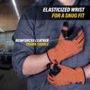 Synthetic Leather Performance Gloves, Touchscreen Compatible, Lightweight & Breathable, 3-Pack, Small, Asrt (Medium, Assorted)