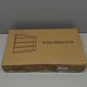 Sywhitta 4-Tier Free Standing Shoe Rack with Storage Boxes - High Capacity Organizer for Corridor, Living Room, Balcony, Bedroom, White