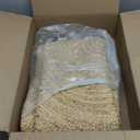 Hausattire Hand Woven Jute Braided Rug, 4’ Round – Natural, Reversible Boho Entry Area Rugs for Kitchen, Living Room I Farmhouse Decorative Floor Rug, 4 Feet Round