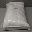 YIYEA 100% Organic Viscose Derived from Bamboo Sheets Full Size Set, Luxury 400TC Jacquard Bed Sheets, Soft Breathable Cooling Sheets,16" Deep Pocket, with 2 Sheet Fasteners (White, Full)