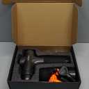 TOLOCO Massage Gun, Upgrade Deep Tissue Back Massager with 10 Replacement Heads, Percussion Massage Guns for Athletes for Pain Relief, Super Quiet Electric Massager for Christmas Gift, Carbon